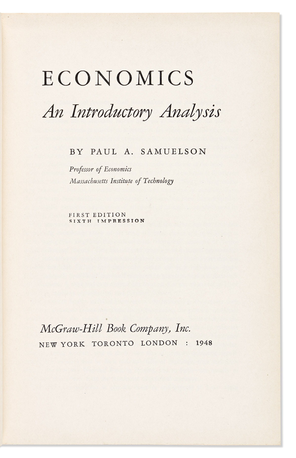 Economics] Samuelson Paul Anthony (1915 2009) Foundations o